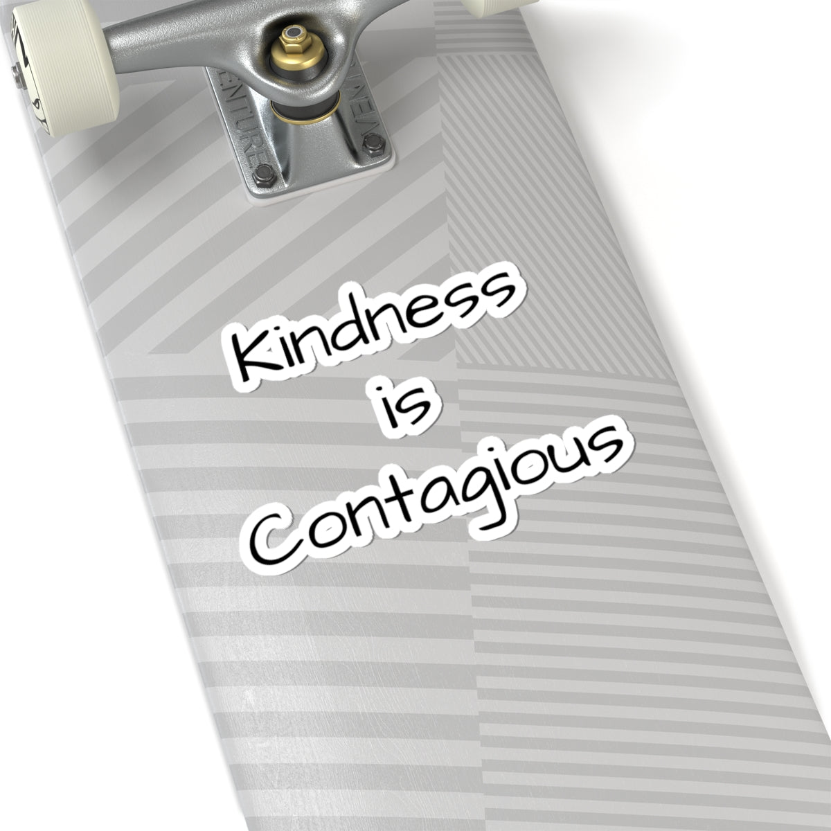 Kindness Is Contagious Kiss-Cut Sticker — Positive Message Laptop Decal