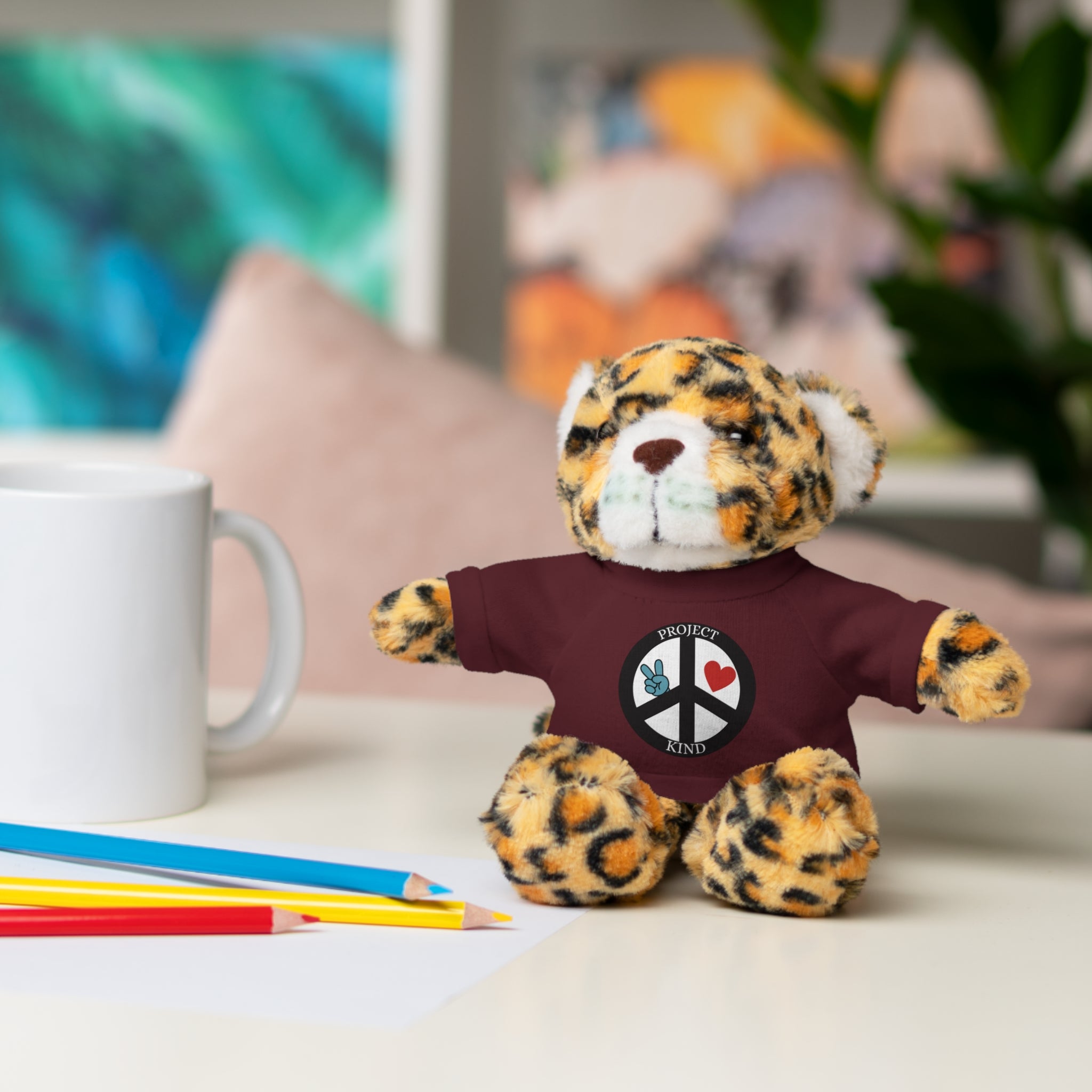 Animal Stuffed Animals with Project Kind Logo on Tee
