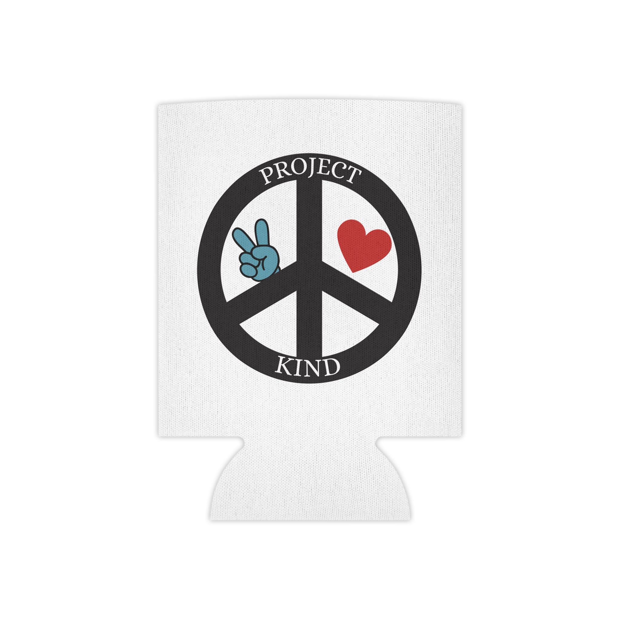 Project Kind Peace Sign Can Cooler – "Be Good Do Good" Drink Koozie