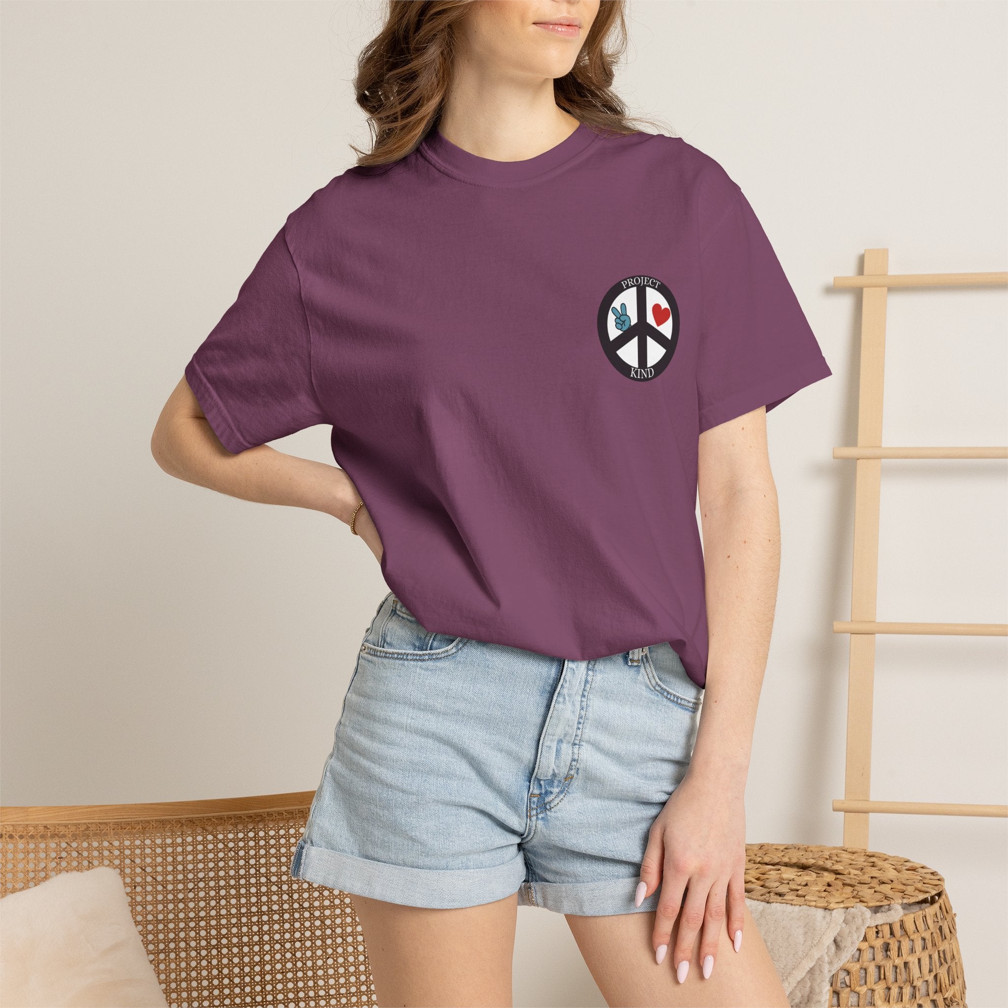 Did You Smile Today T-Shirt — Peace Sign Chest & Cheerful Back Graphic Tee