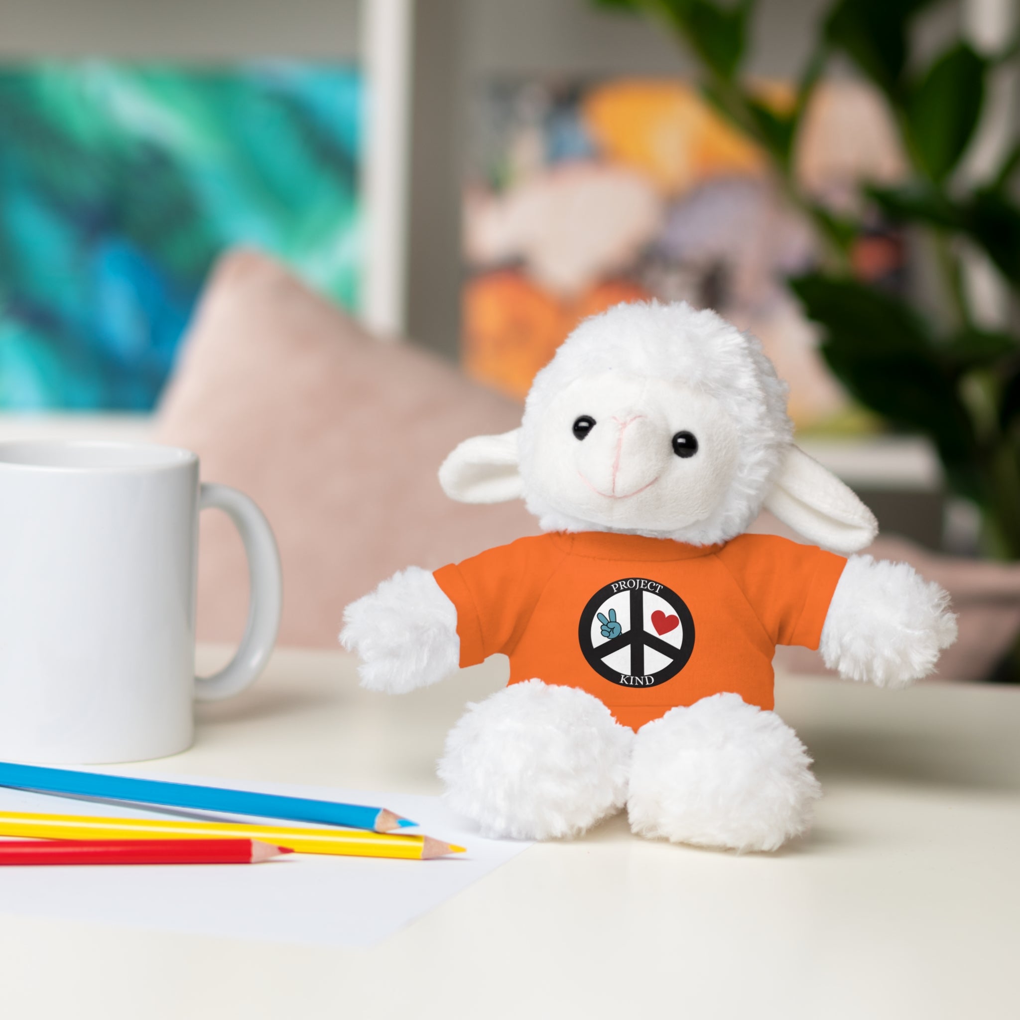 Animal Stuffed Animals with Project Kind Logo on Tee