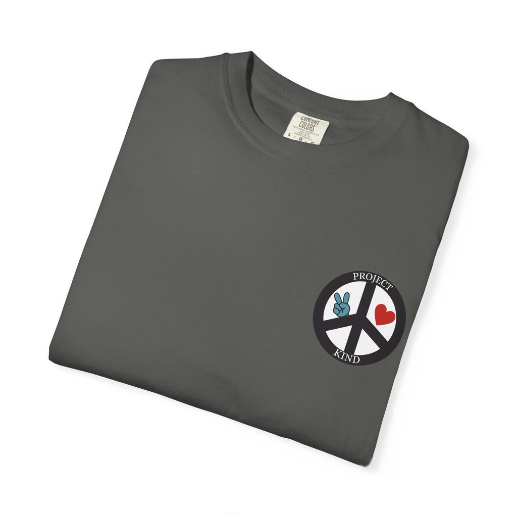 Did You Smile Today T-Shirt — Peace Sign Chest & Cheerful Back Graphic Tee