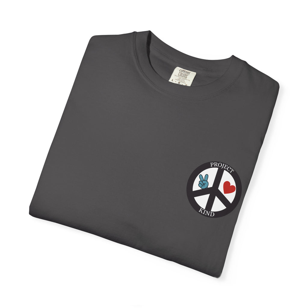 Did You Smile Today T-Shirt — Peace Sign Chest & Cheerful Back Graphic Tee