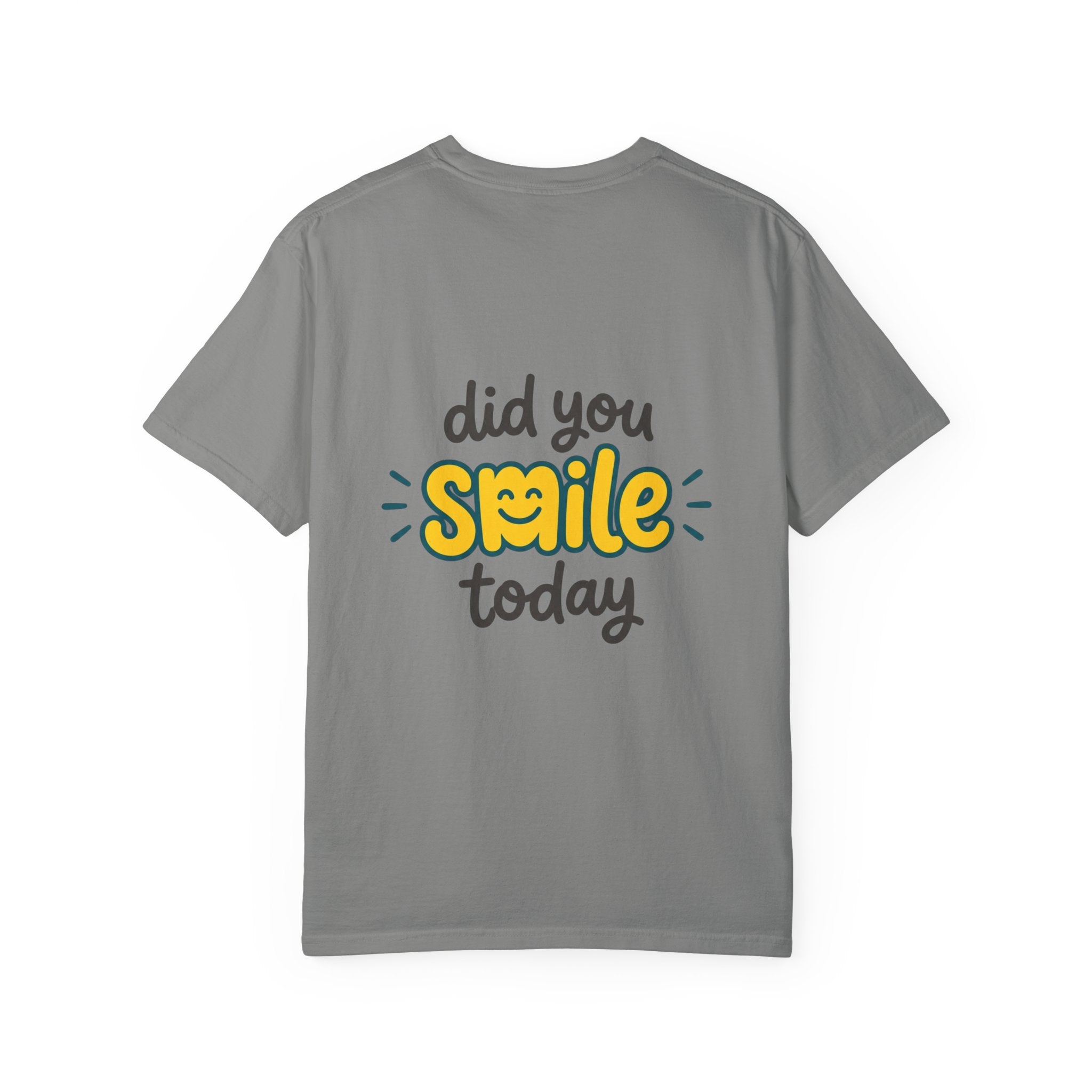 Copy of Did You Smile Today T-Shirt — Peace Sign Chest & Cheerful Back Graphic Tee