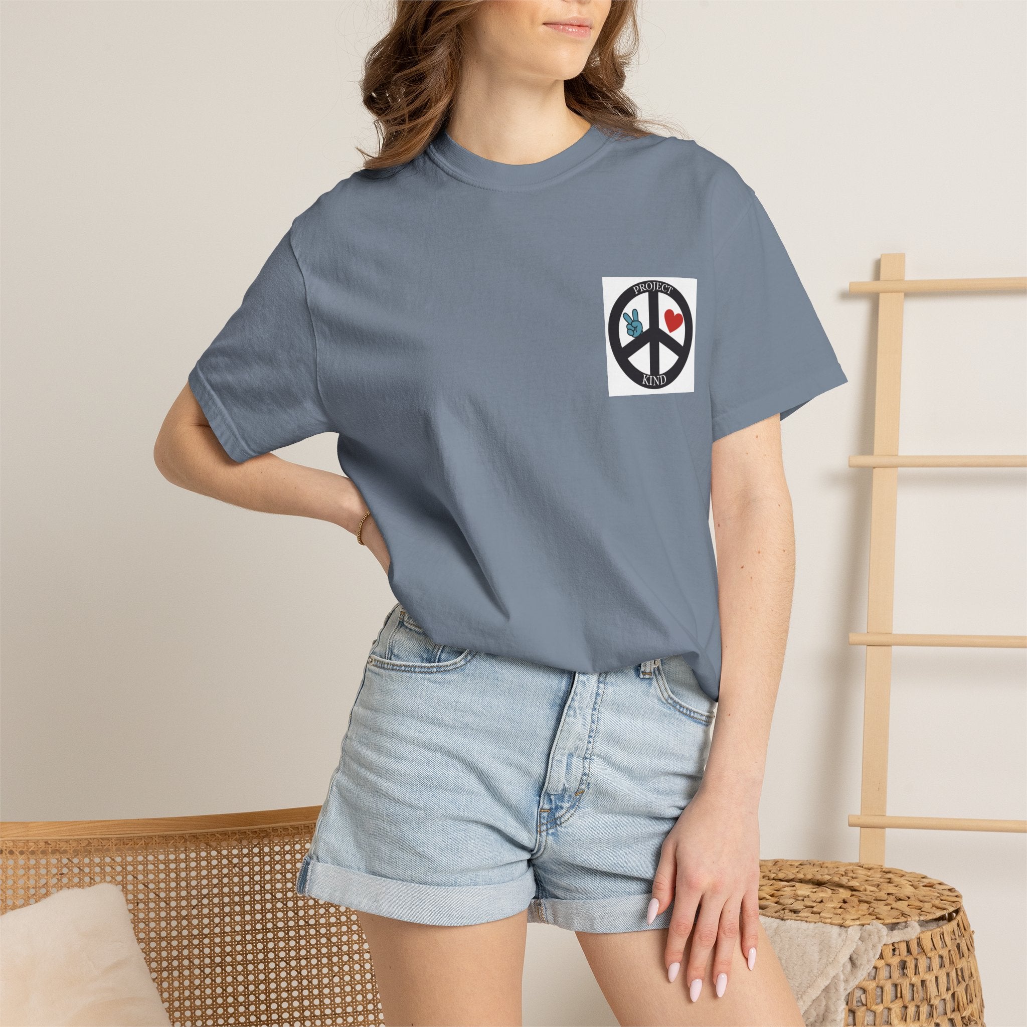 Did You Smile Today T-Shirt — Peace Sign Chest & Cheerful Back Graphic