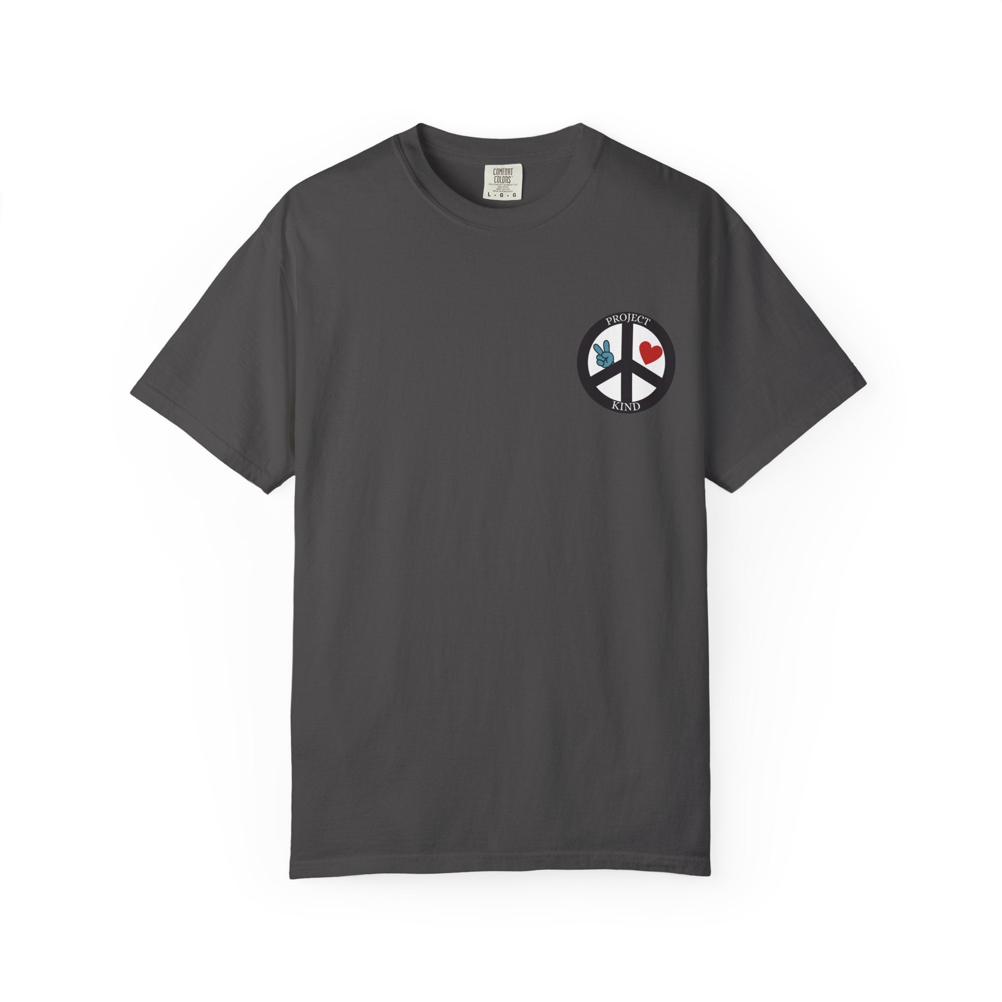 Did You Smile Today T-Shirt — Peace Sign Chest & Cheerful Back Graphic Tee