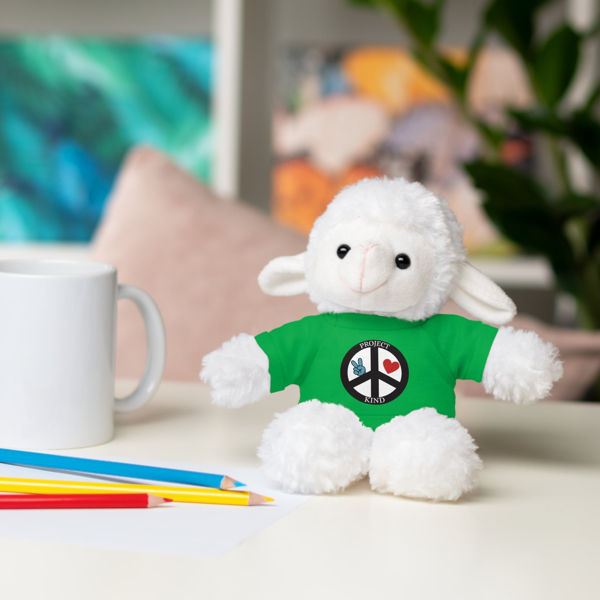 Animal Stuffed Animals with Project Kind Logo on Tee