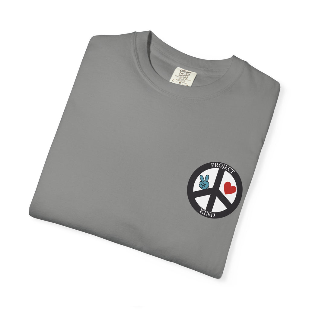 Did You Smile Today T-Shirt — Peace Sign Chest & Cheerful Back Graphic Tee