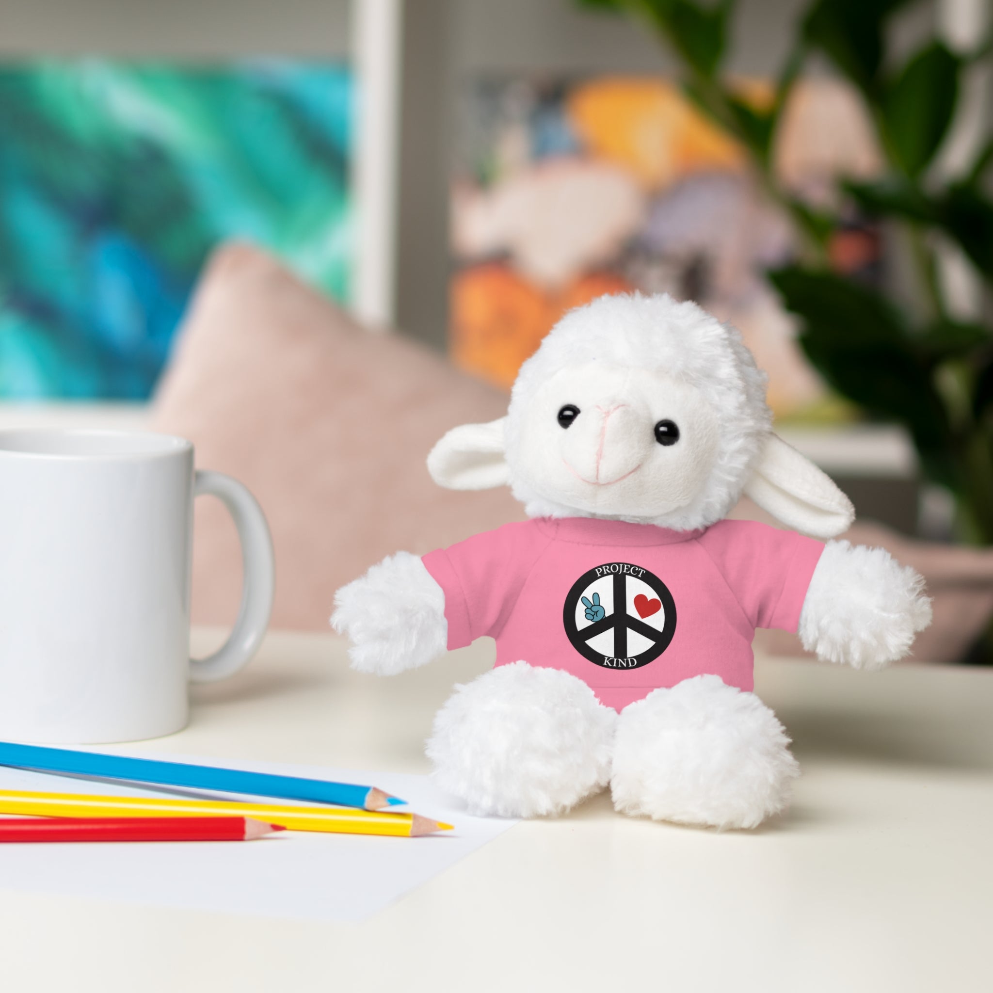 Animal Stuffed Animals with Project Kind Logo on Tee