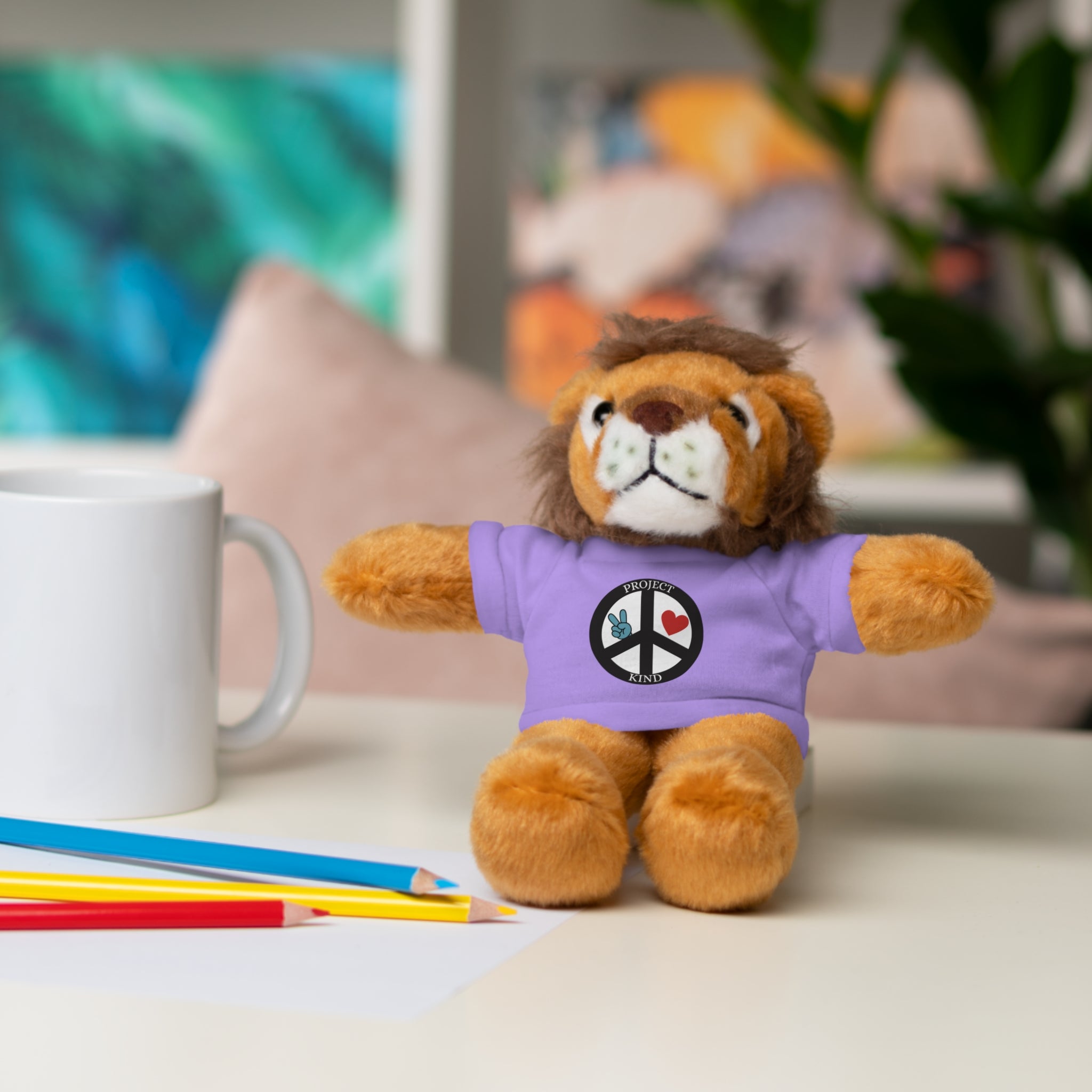 Animal Stuffed Animals with Project Kind Logo on Tee