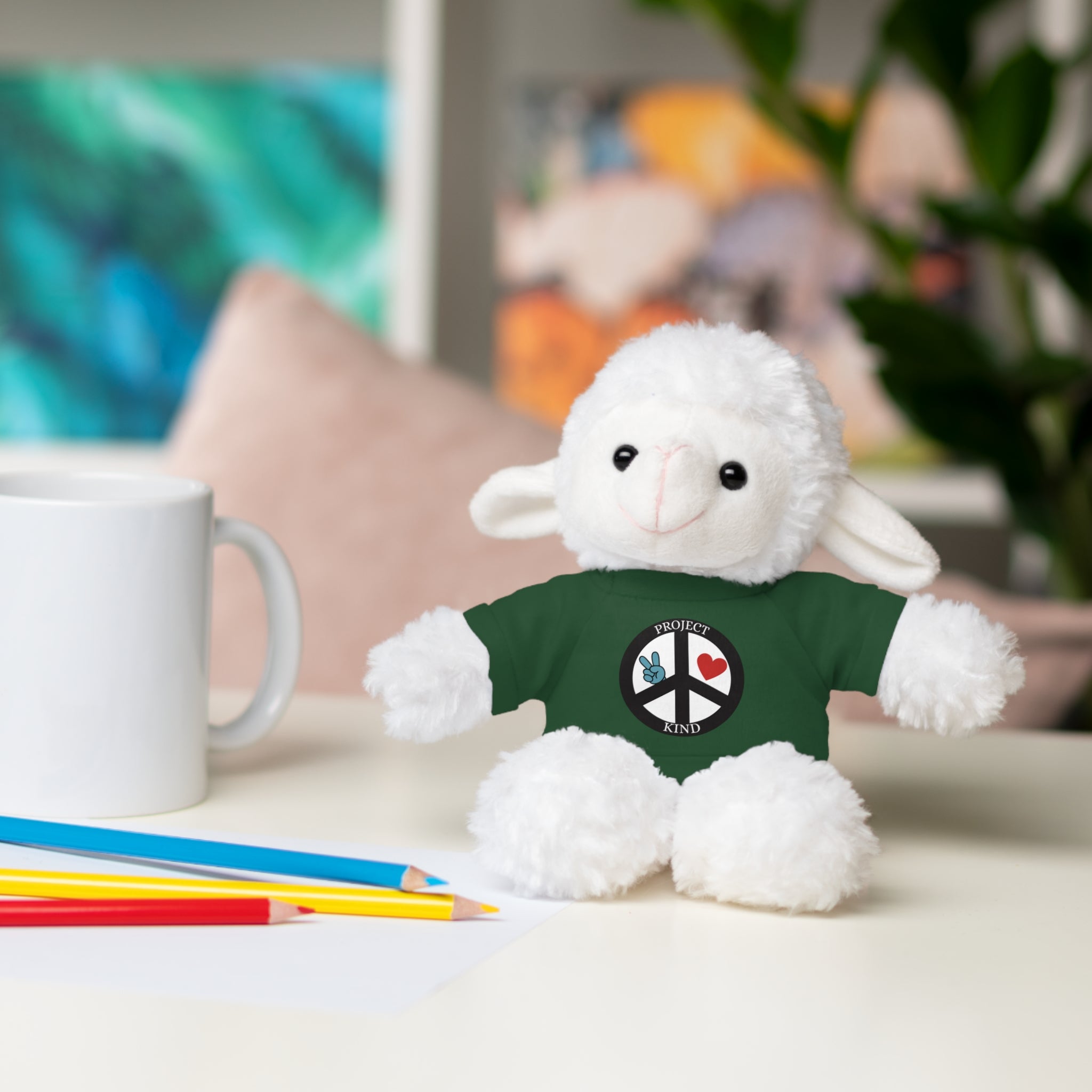Animal Stuffed Animals with Project Kind Logo on Tee
