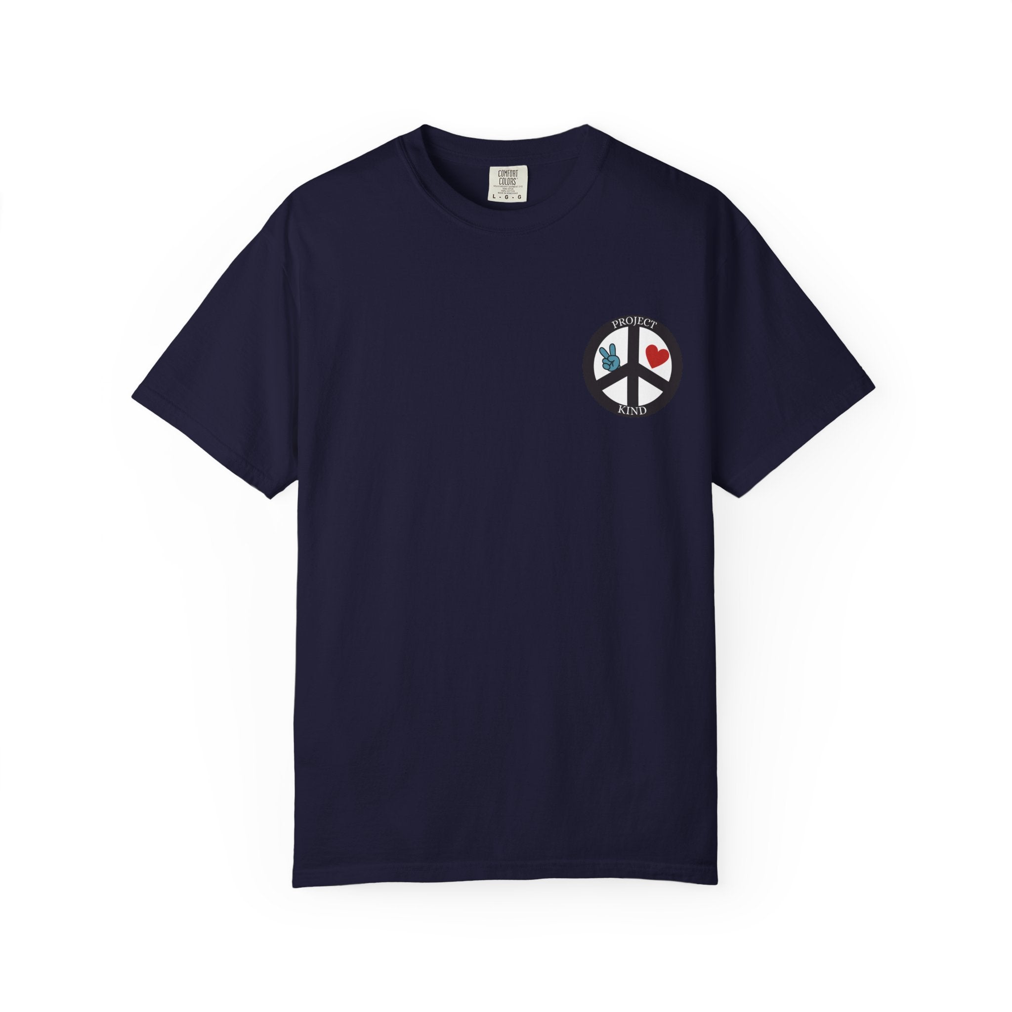 Did You Smile Today T-Shirt — Peace Sign Chest & Cheerful Back Graphic Tee