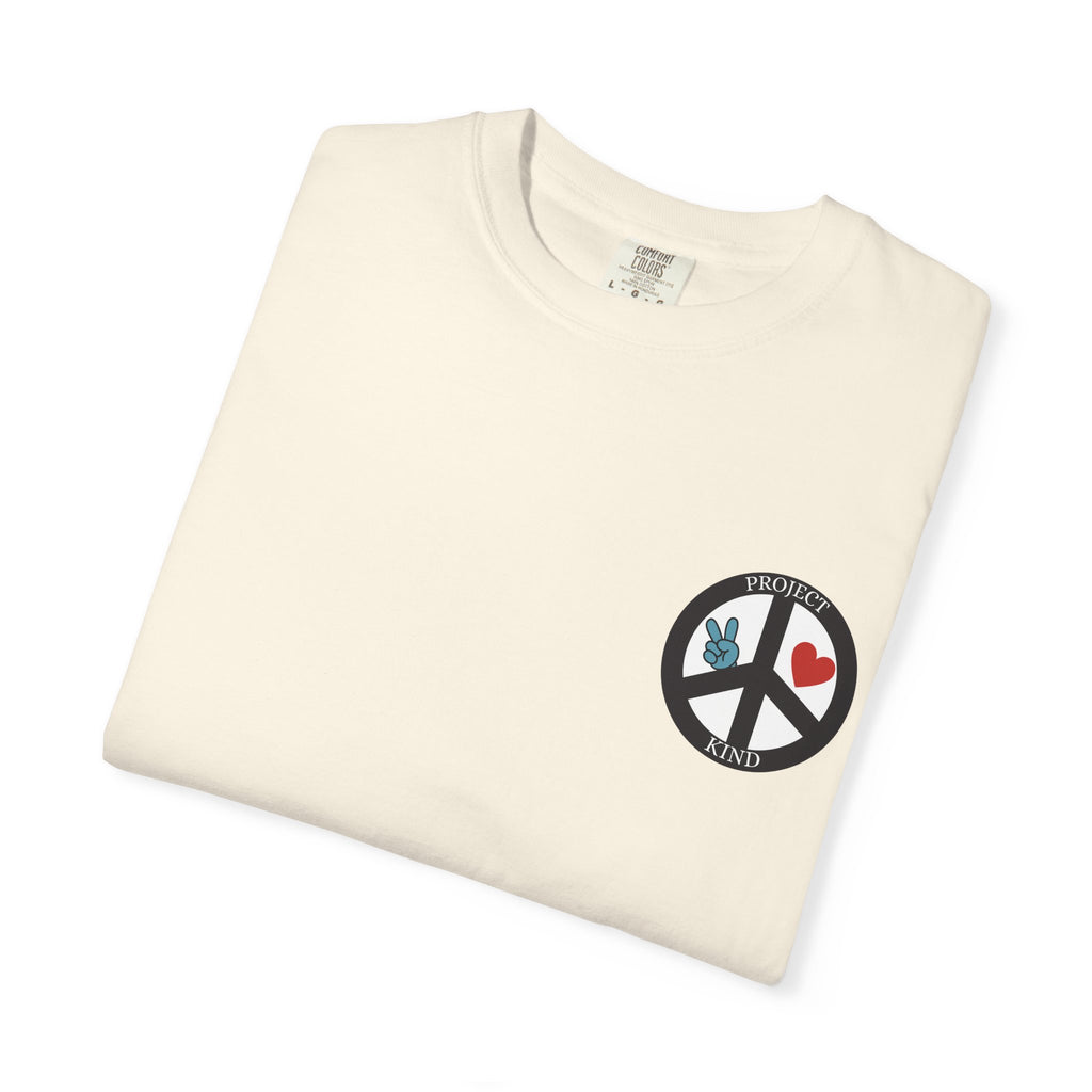 Did You Smile Today T-Shirt — Peace Sign Chest & Cheerful Back Graphic Tee