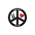 Project Kind Peace Sign Vinyl Sticker — Kiss-Cut Decal with Heart & Peace Hand