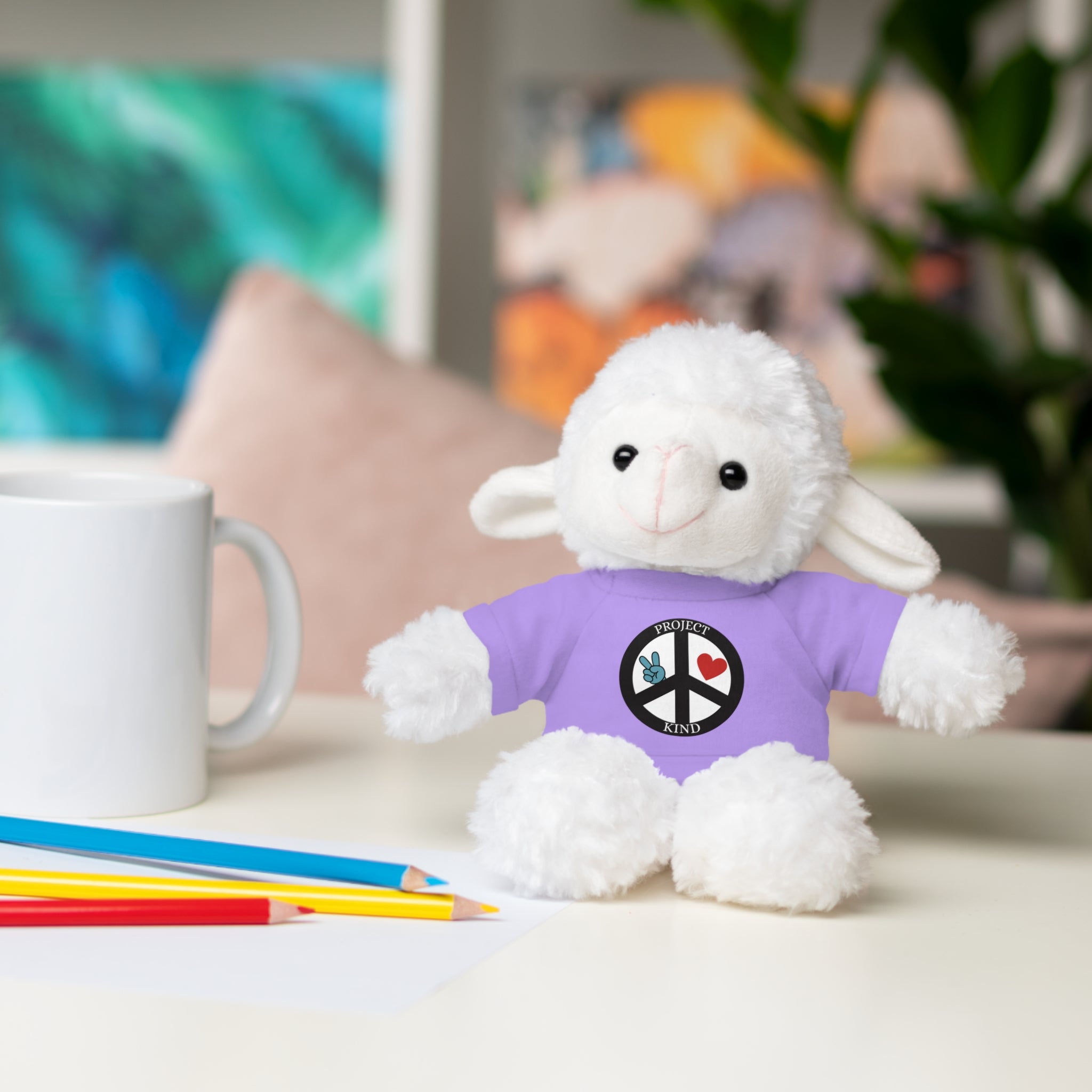 Animal Stuffed Animals with Project Kind Logo on Tee