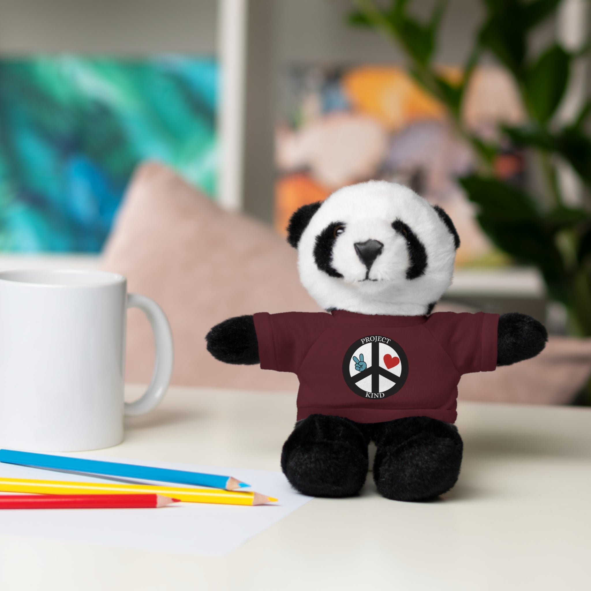Animal Stuffed Animals with Project Kind Logo on Tee